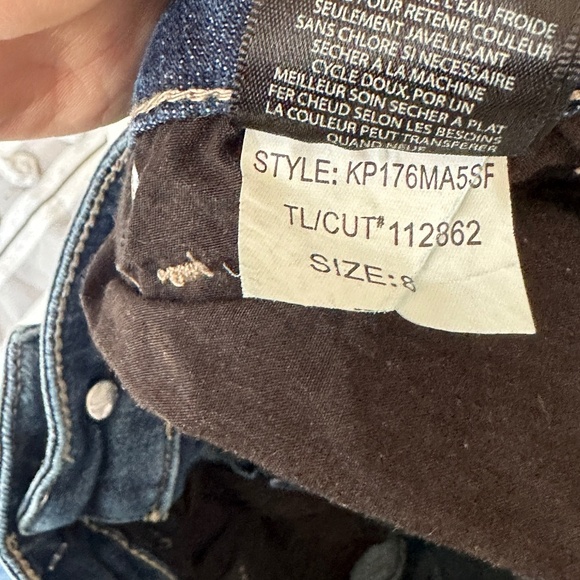 Kut from The Kloth Boyfriend jeans Medium Dark wash Distressing Size 8 Women - Picture 8 of 8